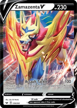 Zamazenta V (139/202) (Jumbo Card) [Sword & Shield: Base Set] | Play N Trade Winnipeg