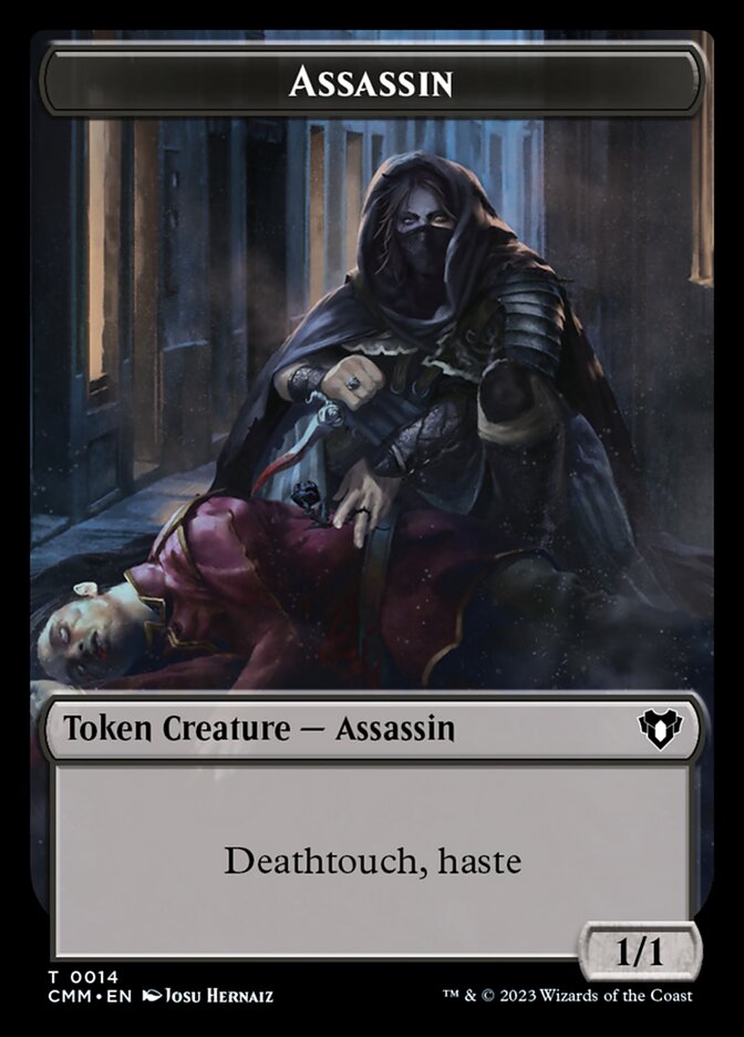 Treasure // Assassin Double-Sided Token [Commander Masters Tokens] | Play N Trade Winnipeg