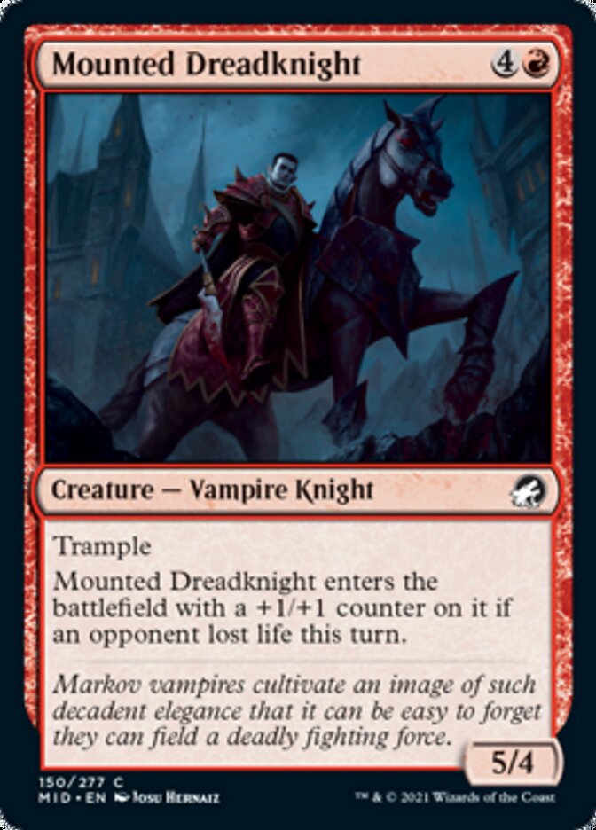 Mounted Dreadknight [Innistrad: Midnight Hunt] | Play N Trade Winnipeg