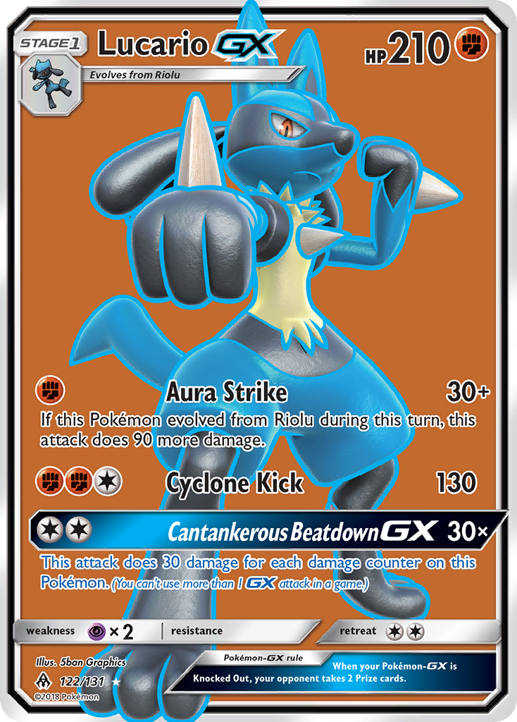 Lucario GX (122/131) [Sun & Moon: Forbidden Light] | Play N Trade Winnipeg