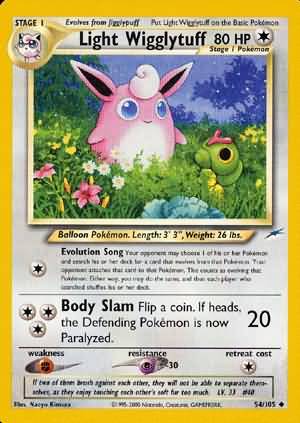 Light Wigglytuff (54/105) [Neo Destiny Unlimited] | Play N Trade Winnipeg