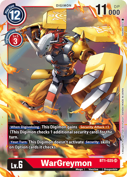 WarGreymon [BT1-025] [Release Special Booster Ver.1.0] | Play N Trade Winnipeg