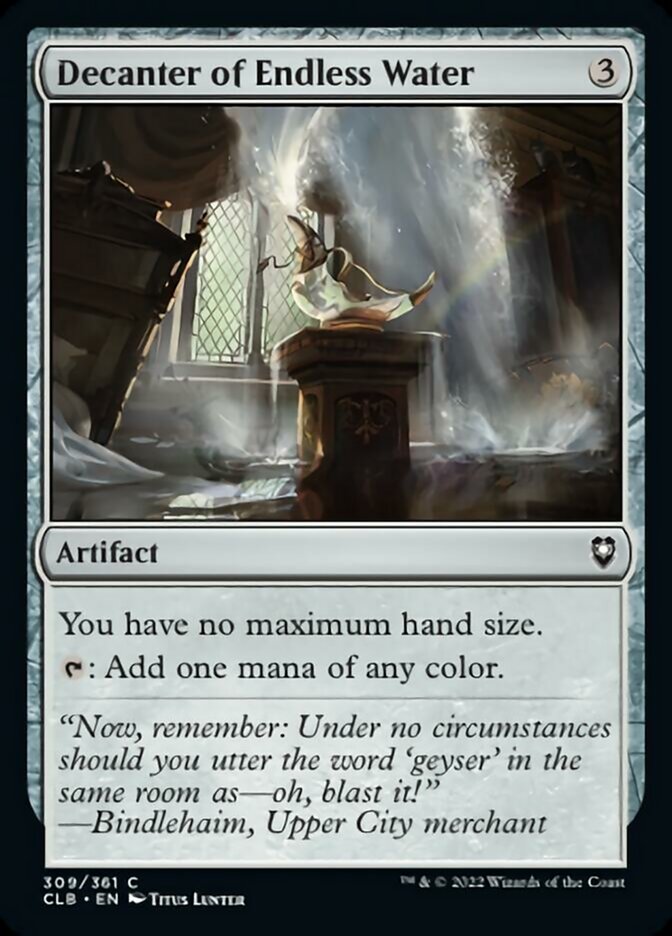 Decanter of Endless Water [Commander Legends: Battle for Baldur's Gate] | Play N Trade Winnipeg