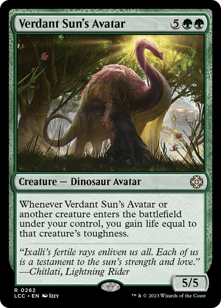 Verdant Sun's Avatar [The Lost Caverns of Ixalan Commander] | Play N Trade Winnipeg