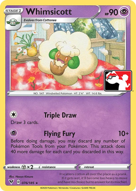 Whimsicott (076/185) [Prize Pack Series One] | Play N Trade Winnipeg