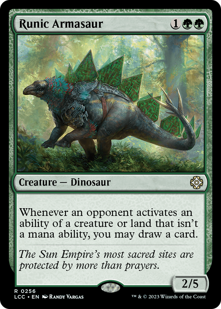 Runic Armasaur [The Lost Caverns of Ixalan Commander] | Play N Trade Winnipeg