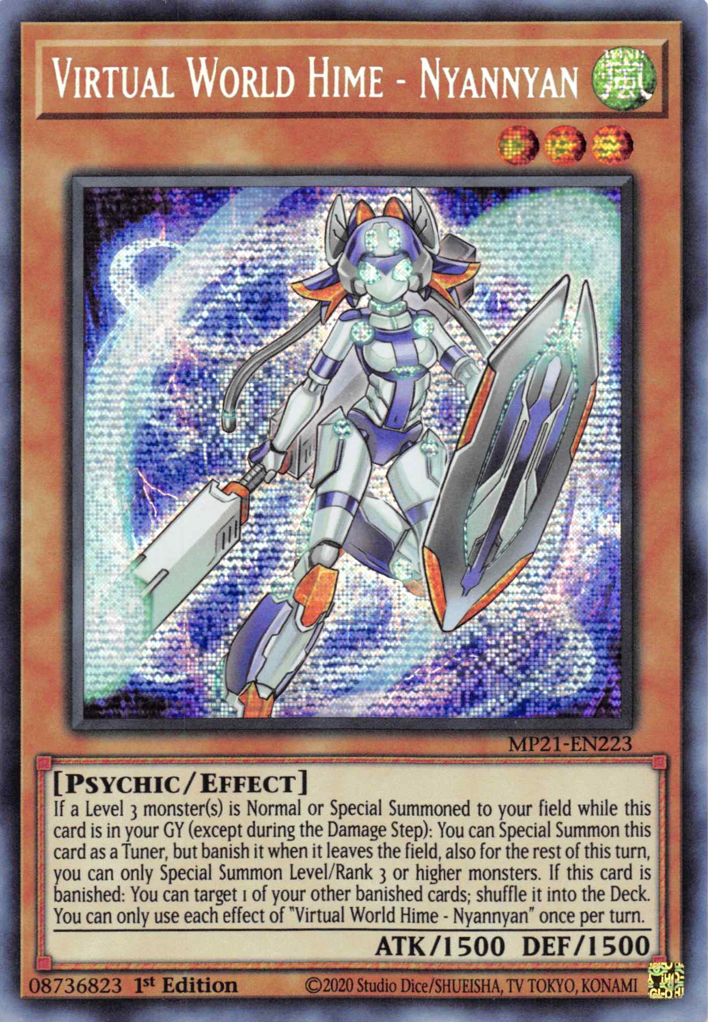 Virtual World Hime - Nyannyan [MP21-EN223] Prismatic Secret Rare | Play N Trade Winnipeg