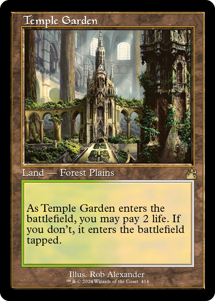 Temple Garden (Retro) [Ravnica Remastered] | Play N Trade Winnipeg