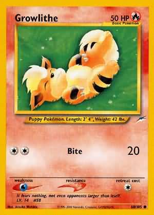 Growlithe (68/105) [Neo Destiny Unlimited] | Play N Trade Winnipeg