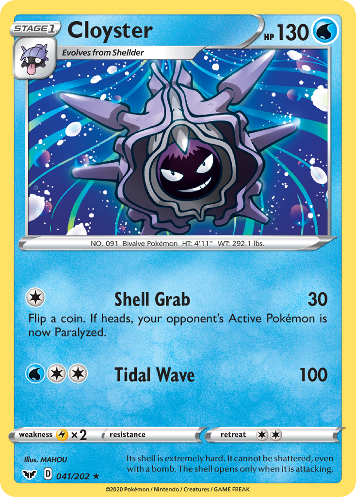 Cloyster (041/202) [Sword & Shield: Base Set] | Play N Trade Winnipeg