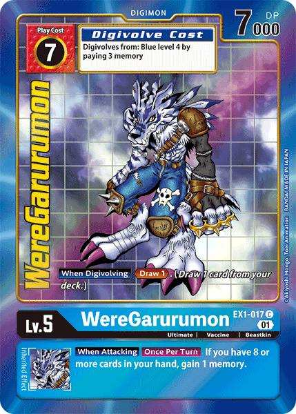 WereGarurumon [EX1-017] (Alternate Art) [Classic Collection] | Play N Trade Winnipeg