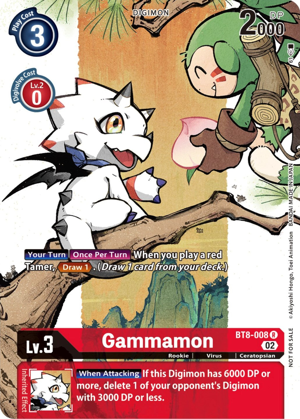 Gammamon [BT8-008] (Digimon Illustration Competition Promotion Pack) [New Awakening Promos] | Play N Trade Winnipeg