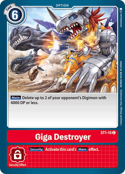 Giga Destroyer [ST1-15] [Starter Deck: Gaia Red] | Play N Trade Winnipeg