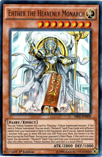 Ehther the Heavenly Monarch [SR01-EN000] Ultra Rare | Play N Trade Winnipeg