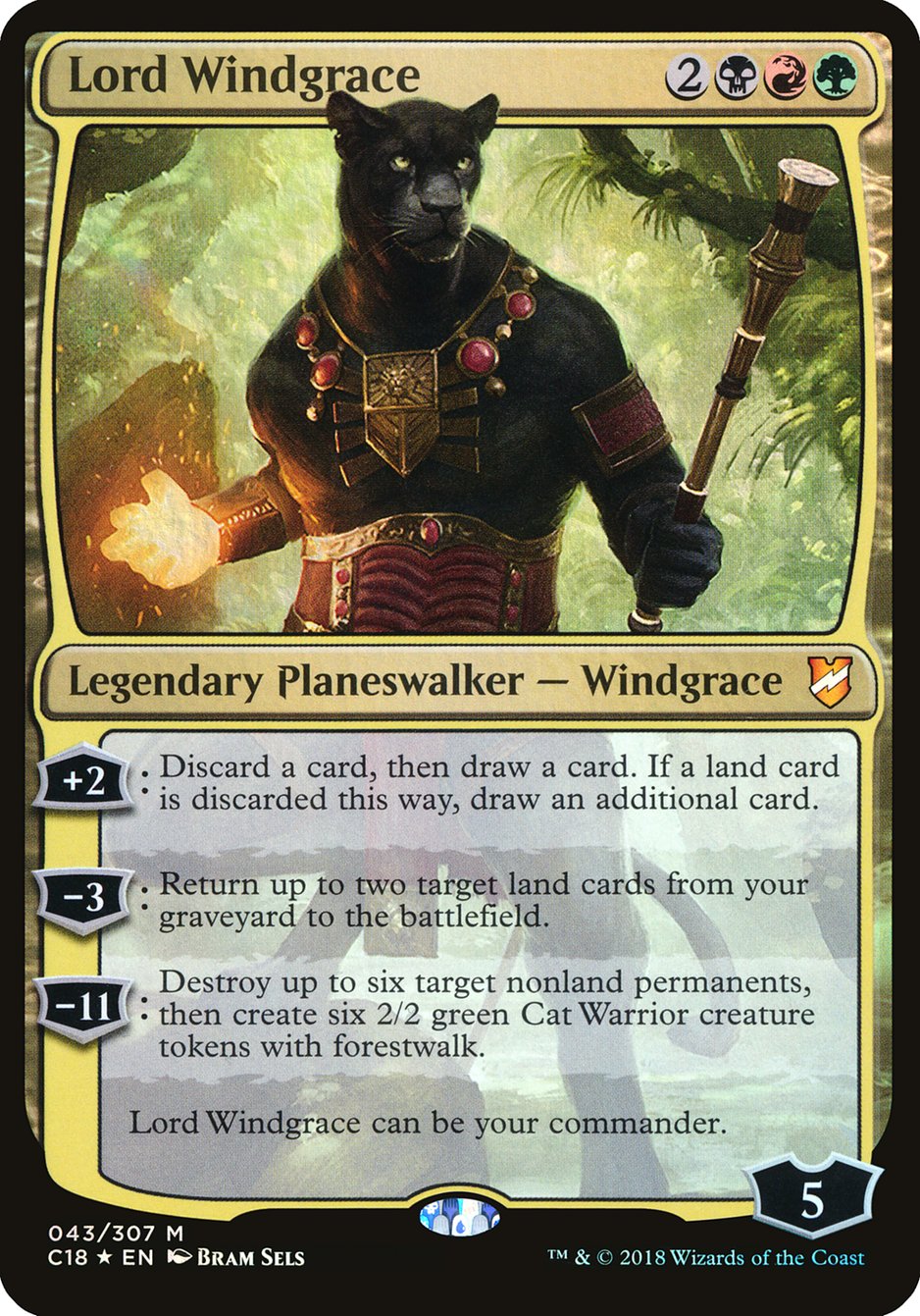 Lord Windgrace (Oversized) [Commander 2018 Oversized] | Play N Trade Winnipeg