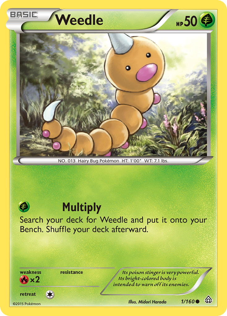 Weedle (1/160) [XY: Primal Clash] | Play N Trade Winnipeg