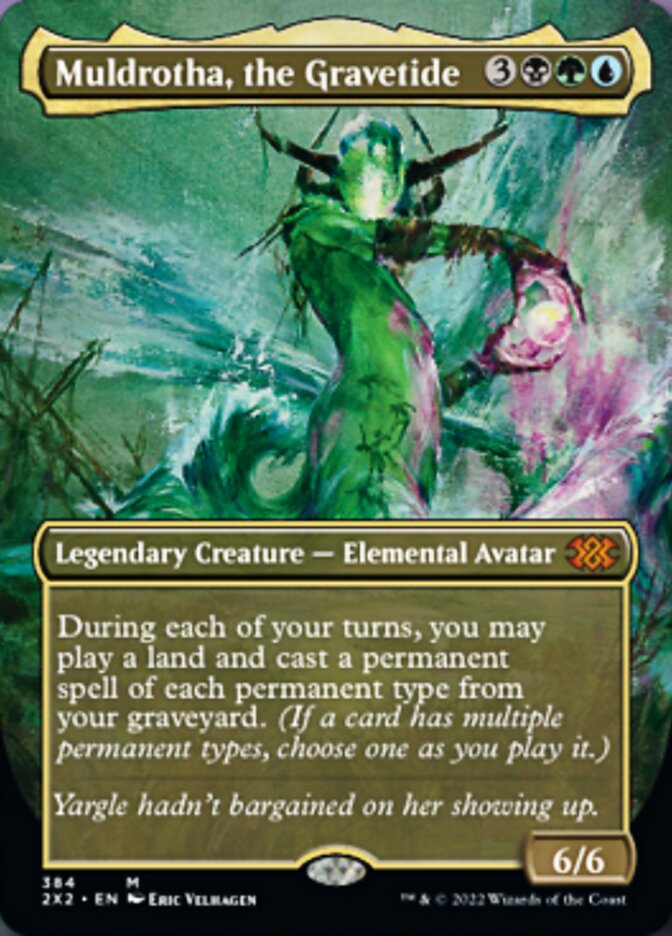 Muldrotha, the Gravetide (Borderless Alternate Art) [Double Masters 2022] | Play N Trade Winnipeg