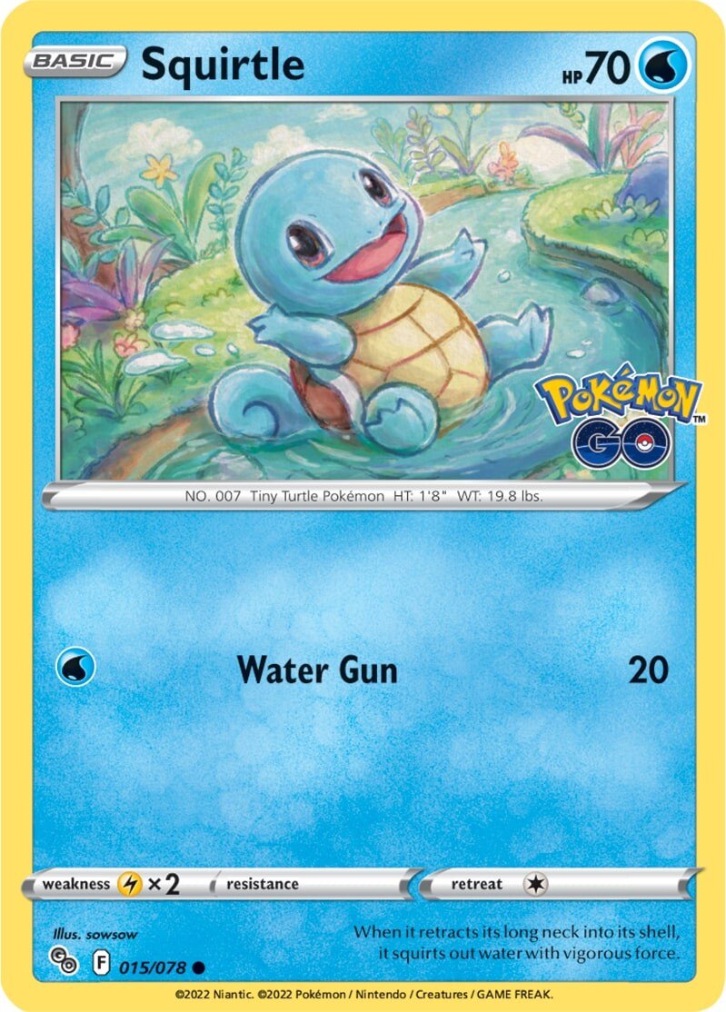 Squirtle (015/078) [Pokémon GO] | Play N Trade Winnipeg