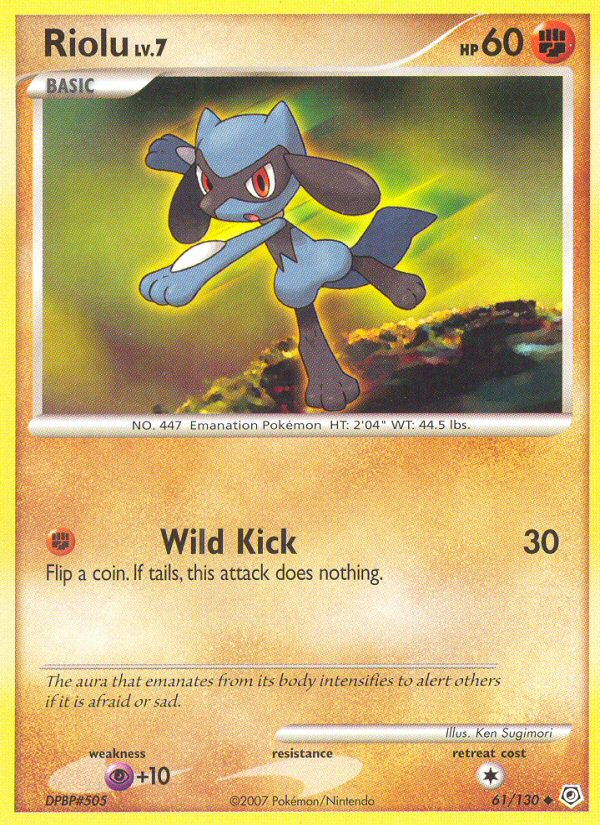 Riolu (61/130) [Diamond & Pearl: Base Set] | Play N Trade Winnipeg