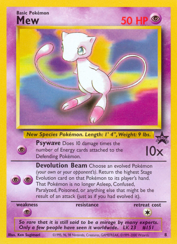 Mew (8) [Wizards of the Coast: Black Star Promos] | Play N Trade Winnipeg