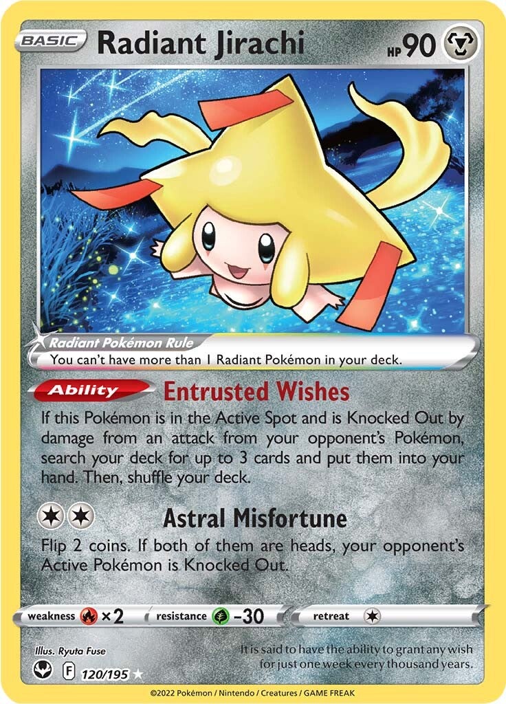 Radiant Jirachi (120/195) [Sword & Shield: Silver Tempest] | Play N Trade Winnipeg