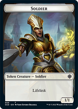 Elf Warrior // Soldier Double-Sided Token [Starter Commander Decks] | Play N Trade Winnipeg