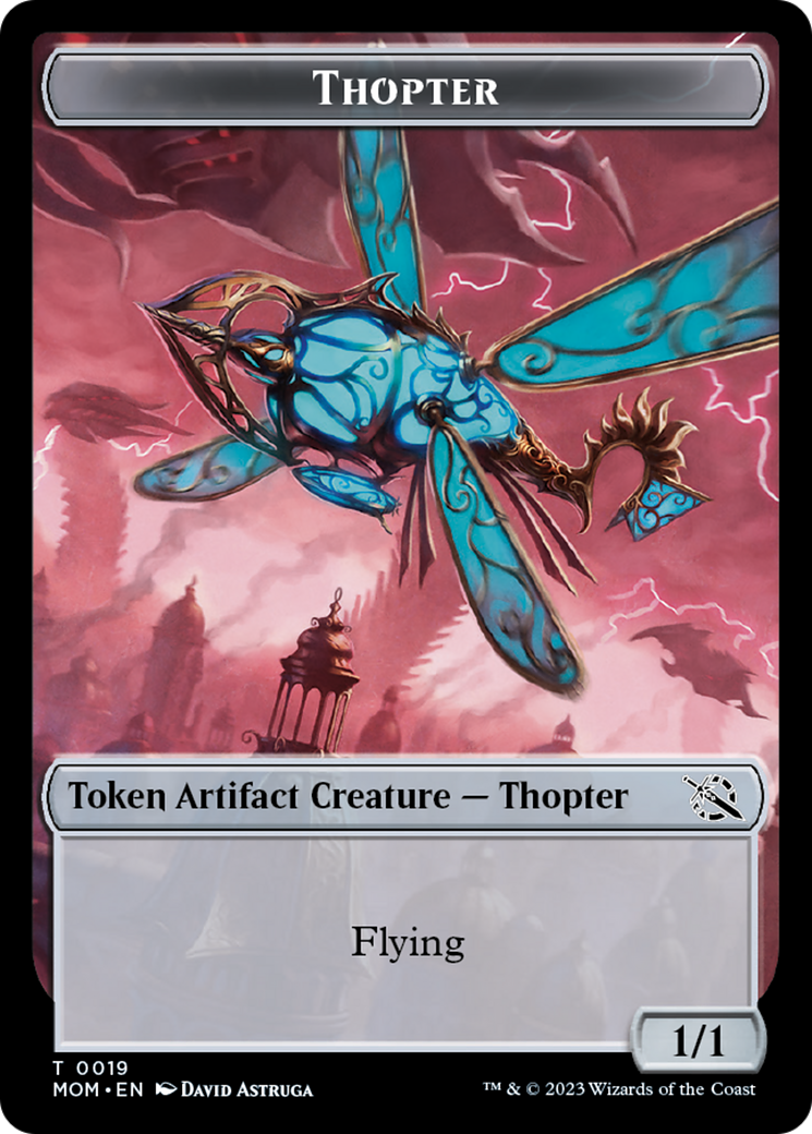 Thopter // Beast Double-Sided Token [March of the Machine Commander Tokens] | Play N Trade Winnipeg