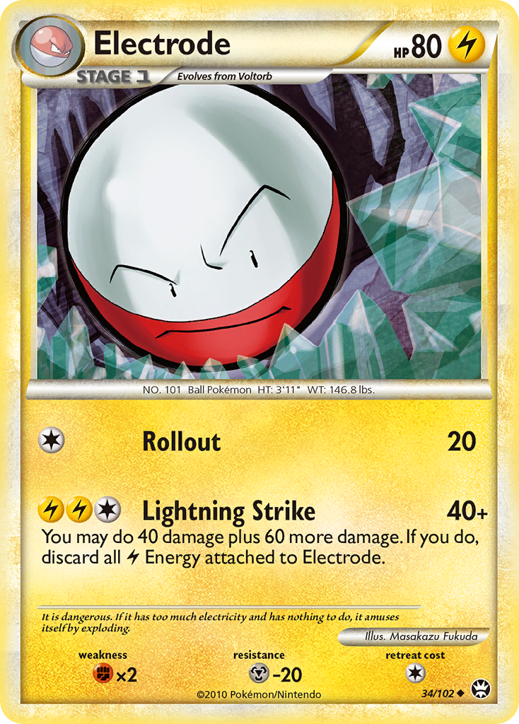 Electrode (34/102) [HeartGold & SoulSilver: Triumphant] | Play N Trade Winnipeg