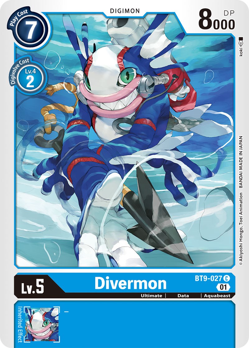 Divermon [BT9-027] [X Record] | Play N Trade Winnipeg