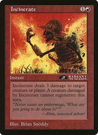 Incinerate (Oversized) [Oversize Cards] | Play N Trade Winnipeg