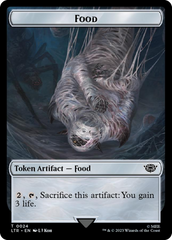 Smaug // Food (0024) Double-Sided Token (Surge Foil) [The Lord of the Rings: Tales of Middle-Earth Tokens] | Play N Trade Winnipeg