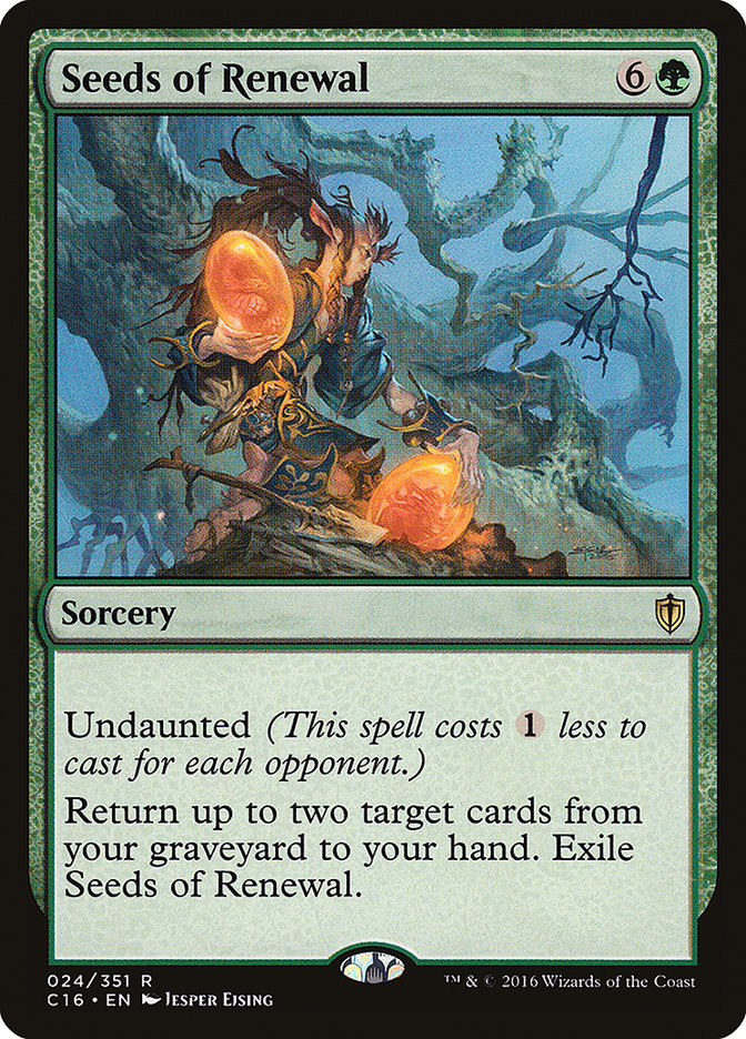 Seeds of Renewal [Commander 2016] | Play N Trade Winnipeg
