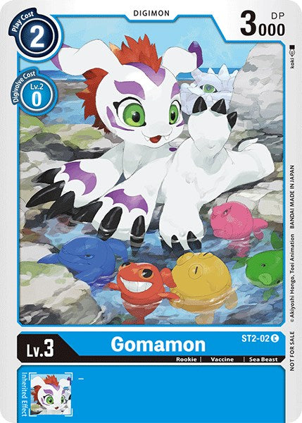 Gomamon [ST2-02] (Official Tournament Pack Vol.3) [Starter Deck: Cocytus Blue Promos] | Play N Trade Winnipeg