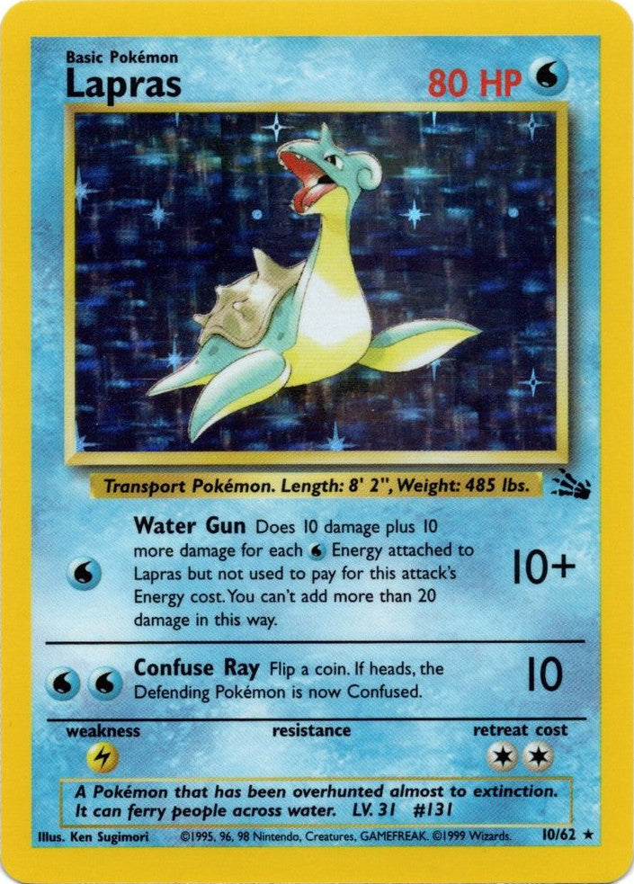 Lapras (10/62) [Fossil Unlimited] | Play N Trade Winnipeg