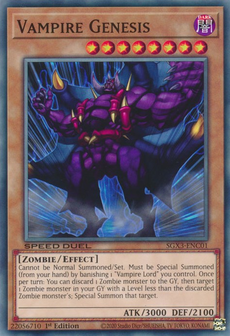 Vampire Genesis [SGX3-ENC01] Common | Play N Trade Winnipeg