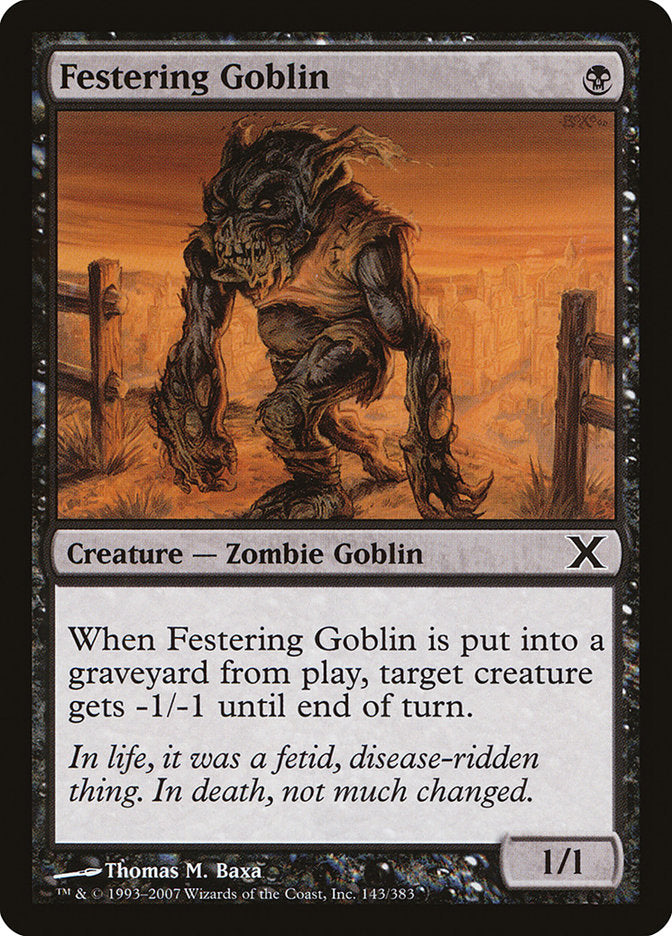 Festering Goblin [Tenth Edition] | Play N Trade Winnipeg