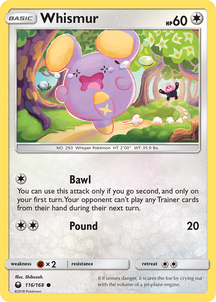 Whismur (116/168) [Sun & Moon: Celestial Storm] | Play N Trade Winnipeg