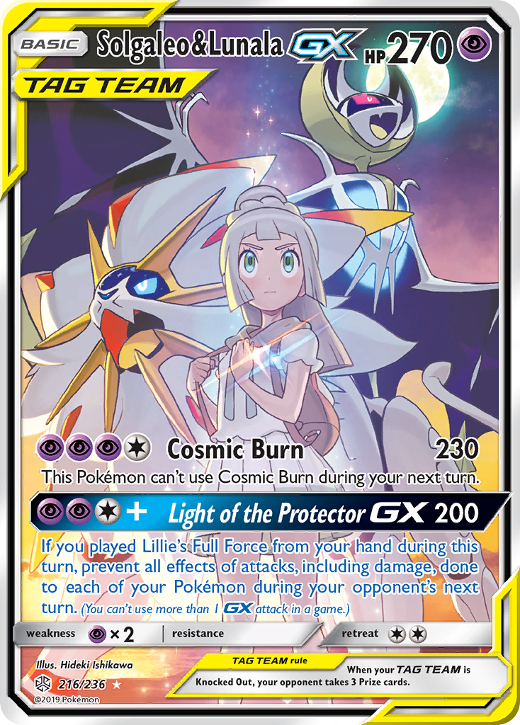 Solgaleo & Lunala GX (216/236) [Sun & Moon: Cosmic Eclipse] | Play N Trade Winnipeg