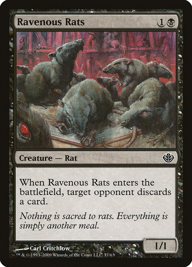 Ravenous Rats [Duel Decks: Garruk vs. Liliana] | Play N Trade Winnipeg