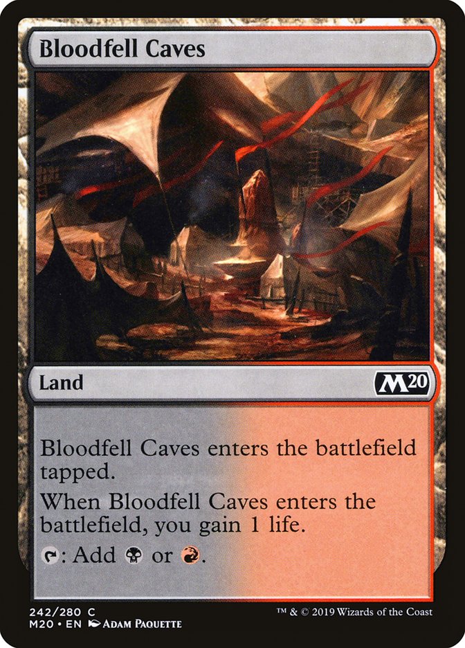 Bloodfell Caves [Core Set 2020] | Play N Trade Winnipeg