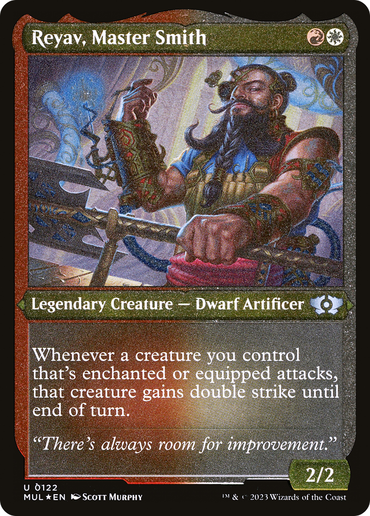 Reyav, Master Smith (Foil Etched) [Multiverse Legends] | Play N Trade Winnipeg