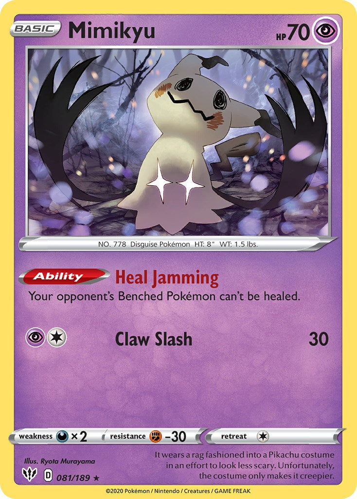 Mimikyu (081/189) (Cosmos Holo) [Sword & Shield: Darkness Ablaze] | Play N Trade Winnipeg