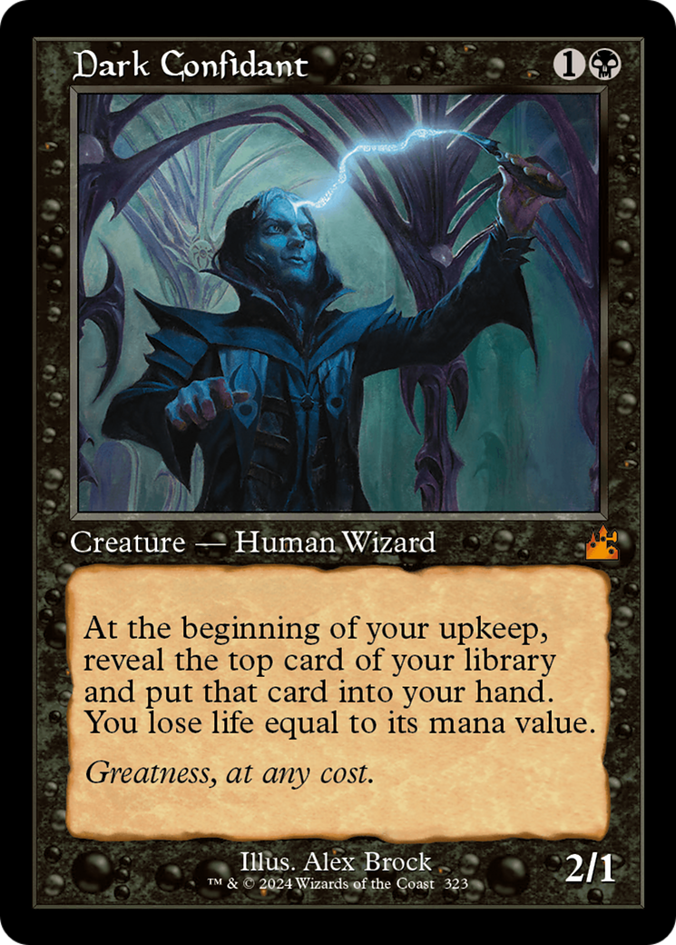Dark Confidant (Retro Frame) [Ravnica Remastered] | Play N Trade Winnipeg