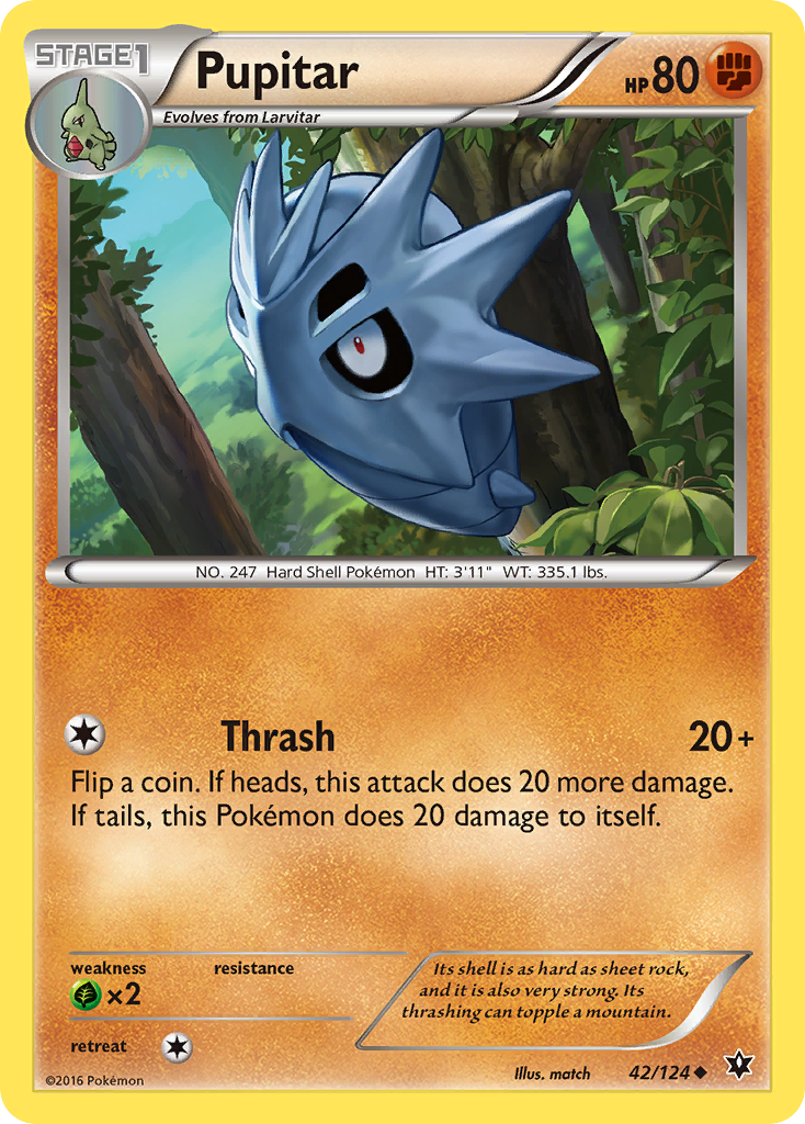 Pupitar (42/124) [XY: Fates Collide] | Play N Trade Winnipeg