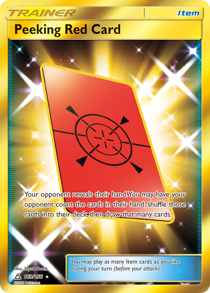 Peeking Red Card (169/156) [Sun & Moon: Ultra Prism] | Play N Trade Winnipeg