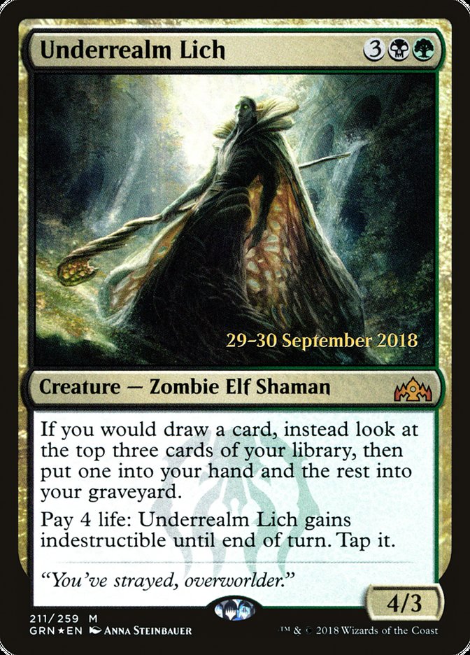 Underrealm Lich  [Guilds of Ravnica Prerelease Promos] | Play N Trade Winnipeg