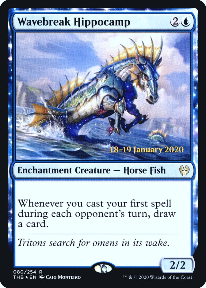 Wavebreak Hippocamp [Theros Beyond Death Prerelease Promos] | Play N Trade Winnipeg