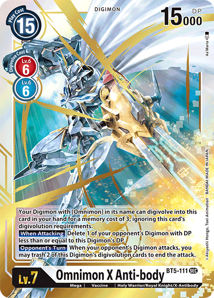 Omnimon X Anti-body [BT5-111] [Battle of Omni] | Play N Trade Winnipeg