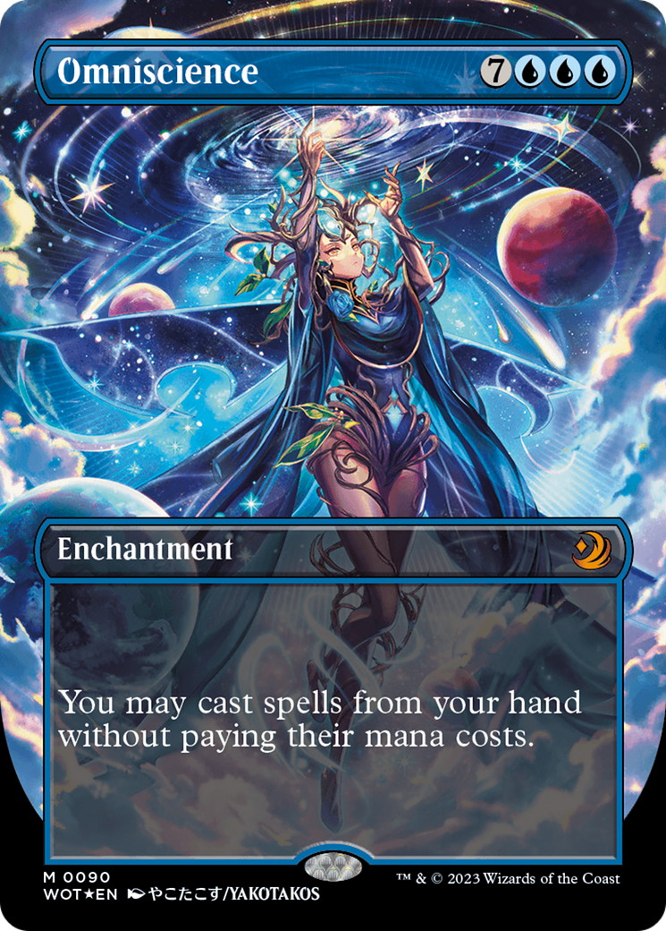 Omniscience (Anime Borderless) (Confetti Foil) [Wilds of Eldraine: Enchanting Tales] | Play N Trade Winnipeg