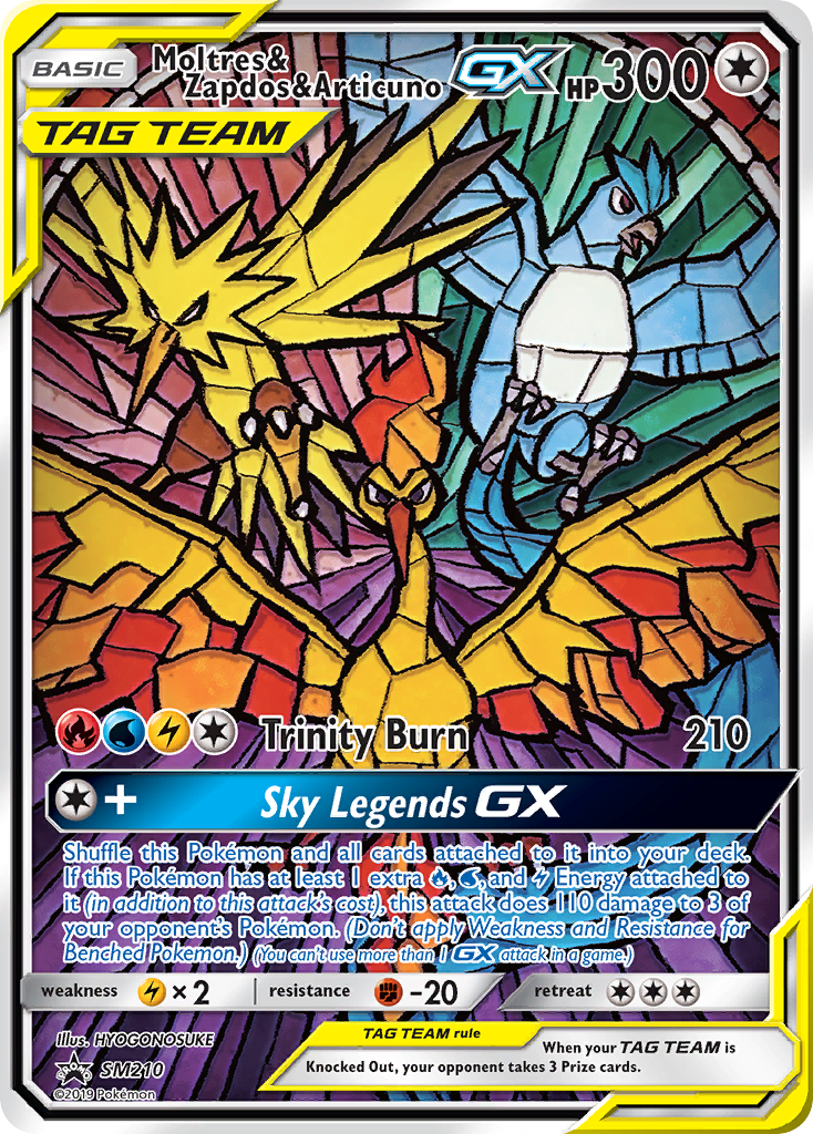 Moltres & Zapdos & Articuno GX (SM210) [Sun & Moon: Black Star Promos] | Play N Trade Winnipeg